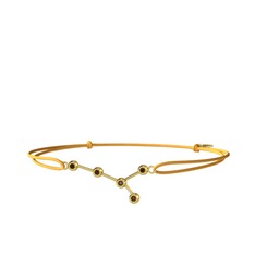 Cancer Bileklik - Dumanlı kuvars 18 ayar altın bileklik #1owvbem