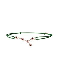 Cancer Bileklik - Kök yakut 14 ayar rose altın bileklik #1pi1ins