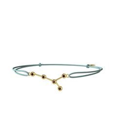 Kök yakut 925 ayar altın kaplama gümüş bileklik