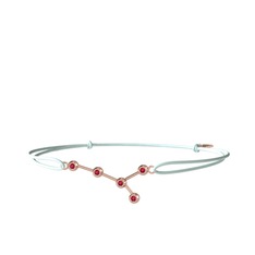 Rodolit garnet 18 ayar rose altın bileklik