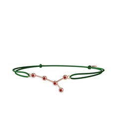 Cancer Bileklik - Garnet 925 ayar rose altın kaplama gümüş bileklik #1u2nt25