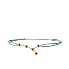 Cancer Bileklik - Siyah zirkon 18 ayar altın bileklik #1uelyp4