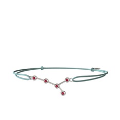 Rodolit garnet 925 ayar gümüş bileklik