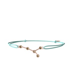 Peridot 925 ayar rose altın kaplama gümüş bileklik