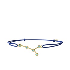 Cancer Bileklik - Akuamarin 18 ayar altın bileklik #3y7u2x