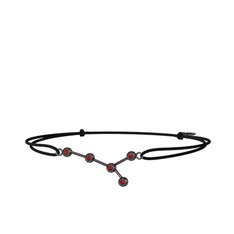 Cancer Bileklik - Garnet 925 ayar siyah rodyum kaplama gümüş bileklik #6g5pu0