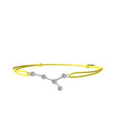 Cancer Bileklik - Swarovski 8 ayar beyaz altın bileklik #8x4fd0