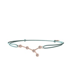 Cancer Bileklik - Swarovski 14 ayar rose altın bileklik #a307mm