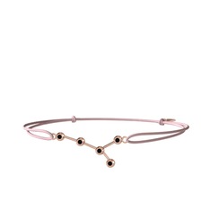 Siyah zirkon 18 ayar rose altın bileklik