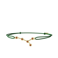 Garnet 18 ayar altın bileklik