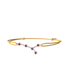 Lab safir 18 ayar rose altın bileklik