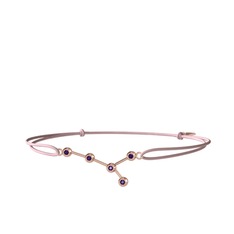 Cancer Bileklik - Ametist 8 ayar rose altın bileklik #fupung