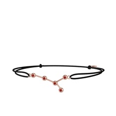 Cancer Bileklik - Garnet 14 ayar rose altın bileklik #gi889e
