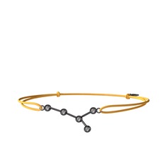 Cancer Bileklik - Swarovski 925 ayar siyah rodyum kaplama gümüş bileklik #h28vrj