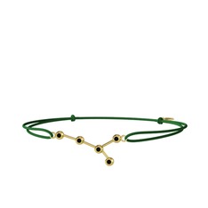 Cancer Bileklik - Siyah zirkon 8 ayar altın bileklik #hgkwuf