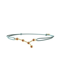 Garnet 14 ayar altın bileklik