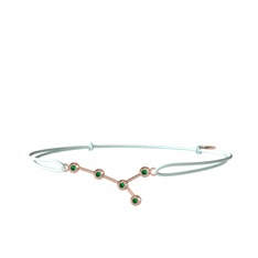 Yeşil kuvars 18 ayar rose altın bileklik