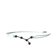 Cancer Bileklik - Siyah zirkon 925 ayar siyah rodyum kaplama gümüş bileklik #tz5mqi