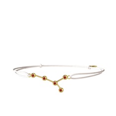 Garnet 14 ayar altın bileklik