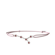 Cancer Bileklik - Garnet 18 ayar beyaz altın bileklik #u97h1r