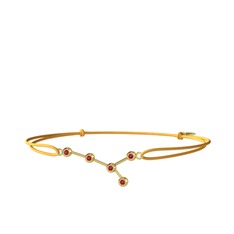 Cancer Bileklik - Rodolit garnet 14 ayar altın bileklik #wpo2ix