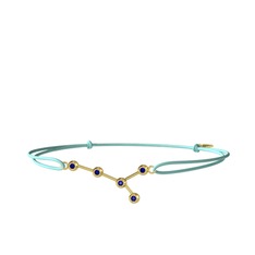 Cancer Bileklik - Lab safir 8 ayar altın bileklik #wy8ls9