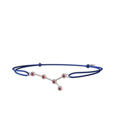 Cancer Bileklik - Rodolit garnet 925 ayar gümüş bileklik #xj263c