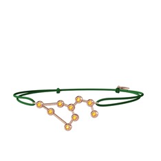 Leo Bileklik - Sitrin 8 ayar rose altın bileklik #168wzdh