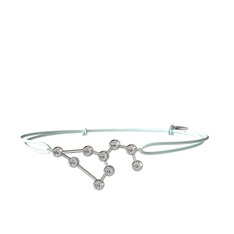 Swarovski 8 ayar beyaz altın bileklik