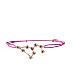 Leo Bileklik - Dumanlı kuvars 14 ayar rose altın bileklik #1c4s83v