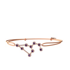 Leo Bileklik - Ametist 18 ayar rose altın bileklik #1cp9kbu