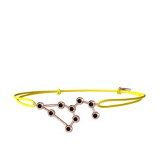 Siyah zirkon 18 ayar rose altın bileklik