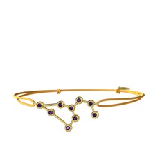 Leo Bileklik - Ametist 8 ayar altın bileklik #1eq07z5