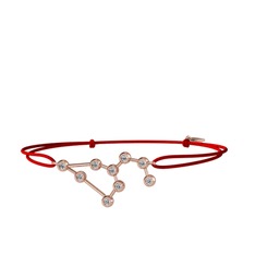 Leo Bileklik - Beyaz zirkon 18 ayar rose altın bileklik #1gyxe64