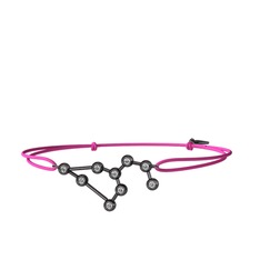 Leo Bileklik - Swarovski 925 ayar siyah rodyum kaplama gümüş bileklik #1jbgiee
