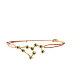 Leo Bileklik - Dumanlı kuvars 14 ayar altın bileklik #1l9ohnh