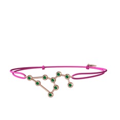 Leo Bileklik - Yeşil kuvars 14 ayar rose altın bileklik #1lvc2sl