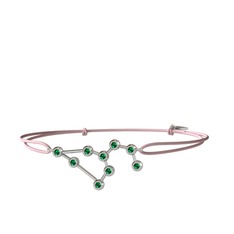 Leo Bileklik - Yeşil kuvars 925 ayar gümüş bileklik #1ss262e