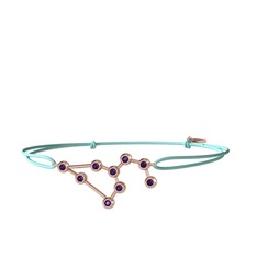 Leo Bileklik - Ametist 18 ayar rose altın bileklik #1ub53hh