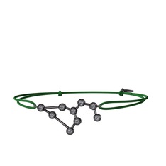 Leo Bileklik - Pırlanta 925 ayar siyah rodyum kaplama gümüş bileklik (0.324 karat) #1un0kdp