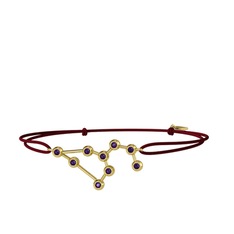 Leo Bileklik - Ametist 18 ayar altın bileklik #1v2zwsl