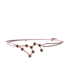 Leo Bileklik - Kök yakut 8 ayar rose altın bileklik #1vt70pg