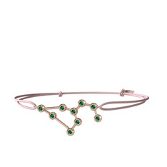 Leo Bileklik - Yeşil kuvars 8 ayar rose altın bileklik #1wjsj1q