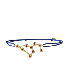 Garnet 8 ayar altın bileklik