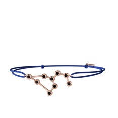 Siyah zirkon 8 ayar rose altın bileklik