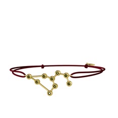 Leo Bileklik - Peridot 18 ayar altın bileklik #5ubf7