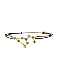 Leo Bileklik - Peridot 18 ayar altın bileklik #6e0ene