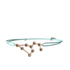 Leo Bileklik - Peridot 8 ayar rose altın bileklik #6kqlqm