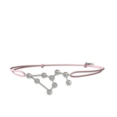 Leo Bileklik - Swarovski 14 ayar beyaz altın bileklik #6ybm0i