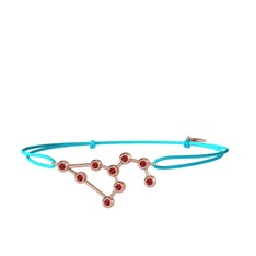 Leo Bileklik - Garnet 8 ayar rose altın bileklik #7c0tys